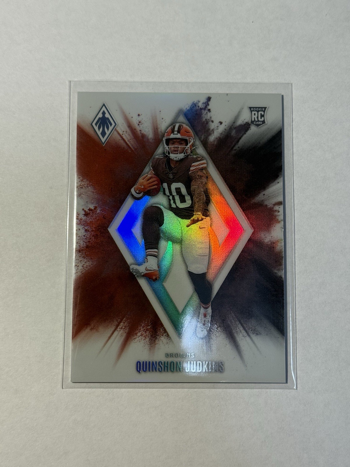 2025 Panini Phoenix NFL Quinshon Judkins COLORBLAST CASE HIT SSP (RC) #8
