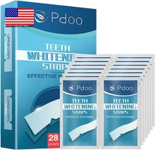 Teeth Whitening Strip 14 Treatments - Whitening Strips for Sensitive People, Fas