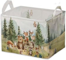 Cute Animals Storage Baskets, Woodland Nursery Decor, Woodland Baby Shower