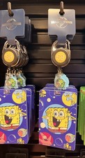 Universal Studios SpongeBob SquarePants ID Reel Badge Holder Exclusive