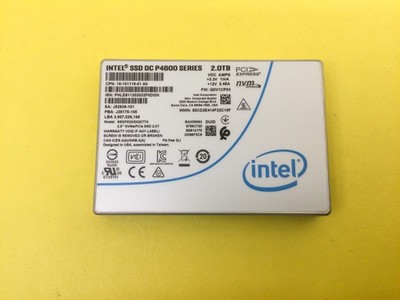 Intel DC P4600 Series 2TB PCIe 3.1X4 NVMe 2.5in SSD SSDPE2KE020T7K