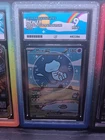 Mew Ex 232 Paldean Fates Ace 9 with matching guard regrade worthy !