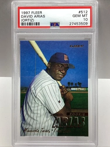 1997 FLEER DAVID ARIAS ORTIZ #512 RC PSA 10 GEM MT