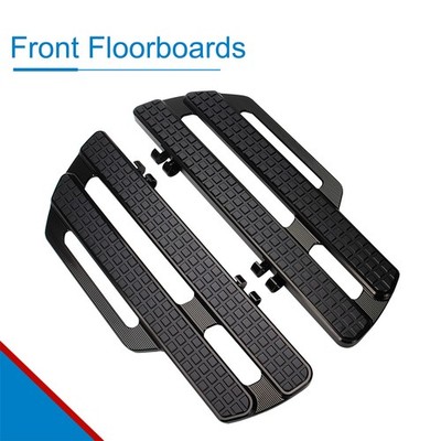 Front Rider Floorboards For Harley Touring Street Glide Softail Deluxe Dyna FLD