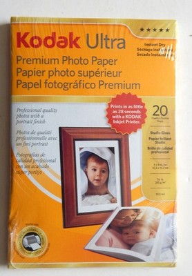 Brand New Kodak Ultra Premium Photo Paper Studio Gloss 4x6 inch 20 Sheets sealed