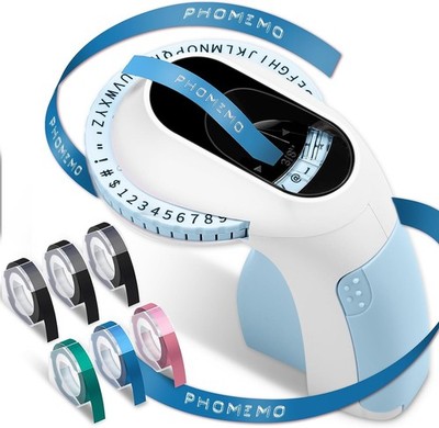 Dymo Omega Prägegerät Embossing Label Maker mit 3D Embossing Etikettenband 9mm