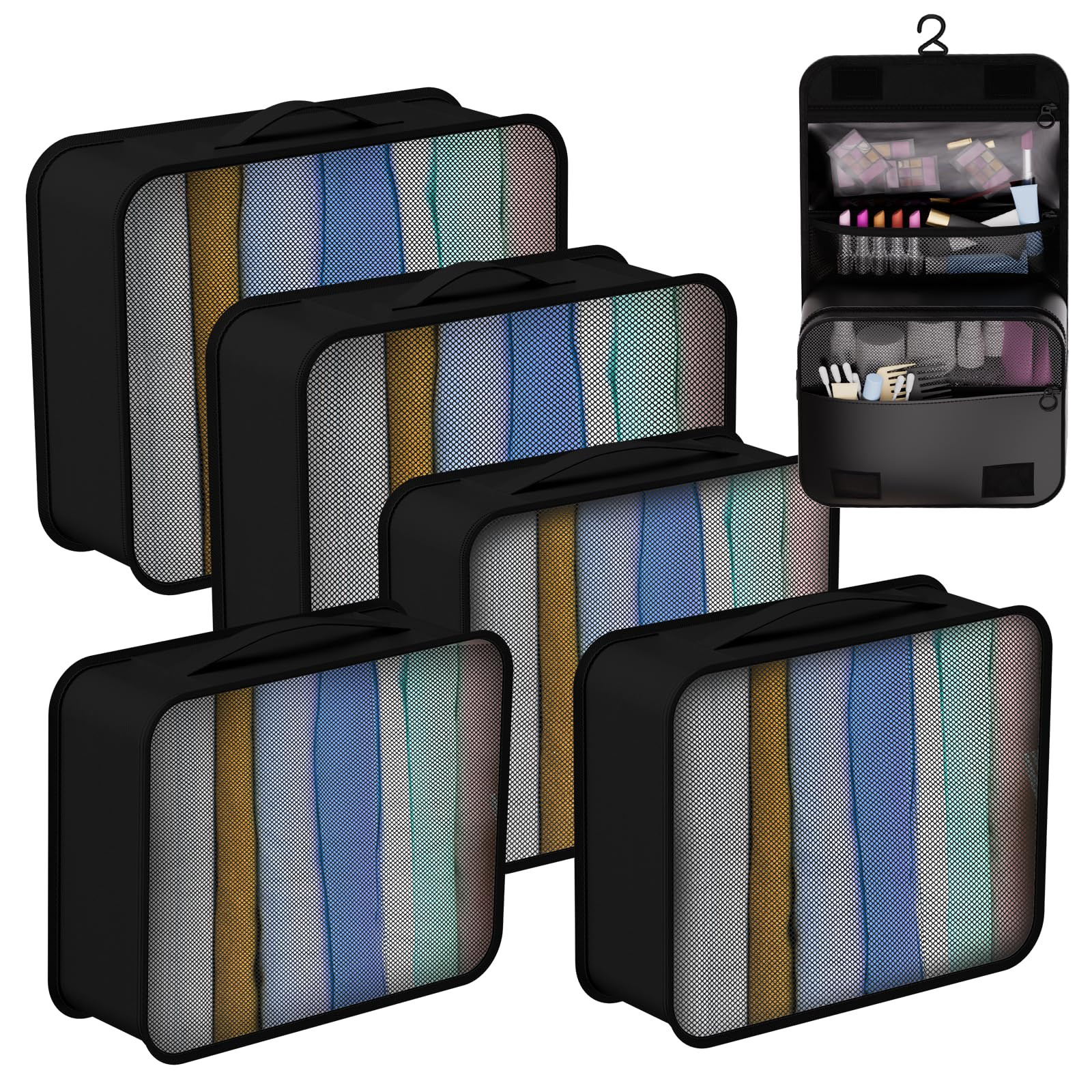 Packing Cubes, Packing Cubes for Travel, Suitcase Organizer, Travel Cubes for...-image