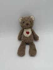 Mary Meyer Putty Bear Plush Love Heart Cream Toy Lovey 10" Stuffed Animal