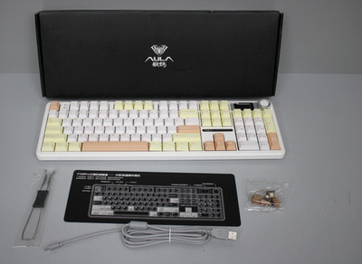 Aula F108Pro Mechanische Gaming-Tastatur Bluetooth QWERTY Englisch Mehrfarbig