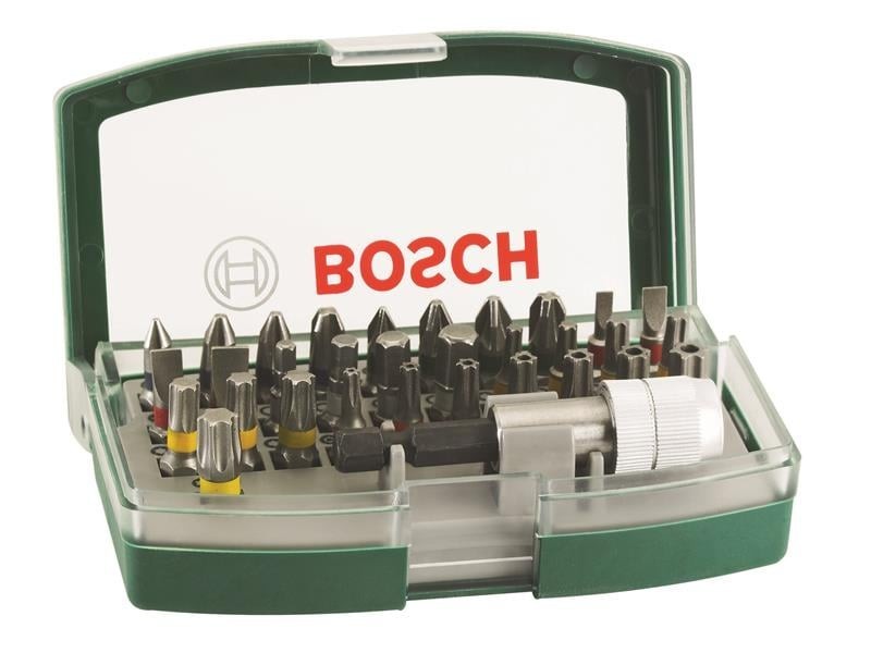 BOSCH 32 PCE COLOUR CODED SCREWDRIVER BIT SET 2607017063