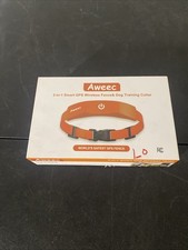 Aweec Smart GPS Wireless Fence And Dog Training Collar, Orange Nice Shape