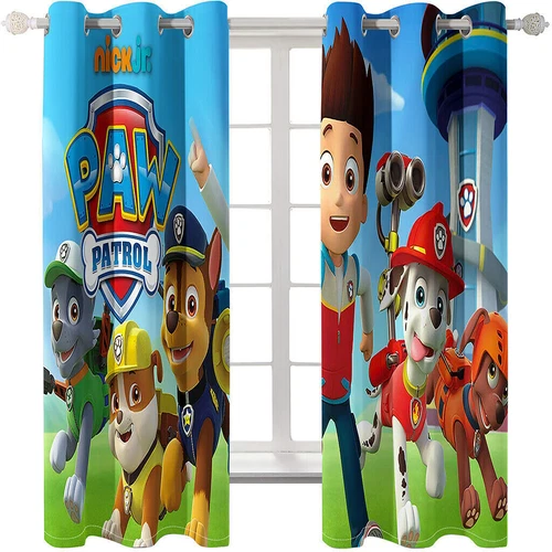 Tende oscuranti termiche spesse stampa 3D PAW Patrol per bambini anello con occhielli regalo superiore Regno Unito - Foto 37 di 50
