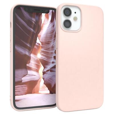 Für Apple iPhone 12 Mini Schutzhülle TPU Backcover Tasche Slim Etui Matt Rosa