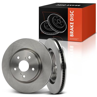 2xFront Side Disc Brake Rotors for Toyota Camry RAV4 CHR Lexus ES250/350 ES300h