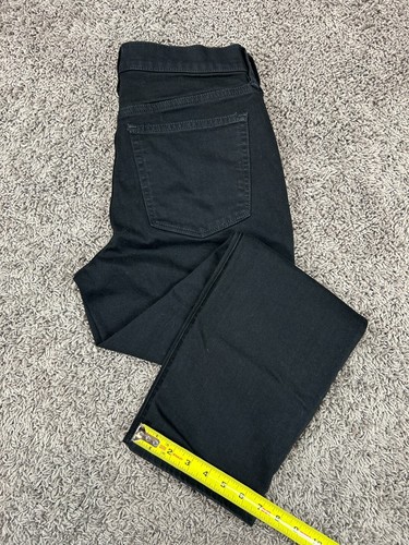 Jeans donna J.CREW Essential dritti taglia 28 nero denim elasticizzato (atto 29x26) - Foto 12 di 12