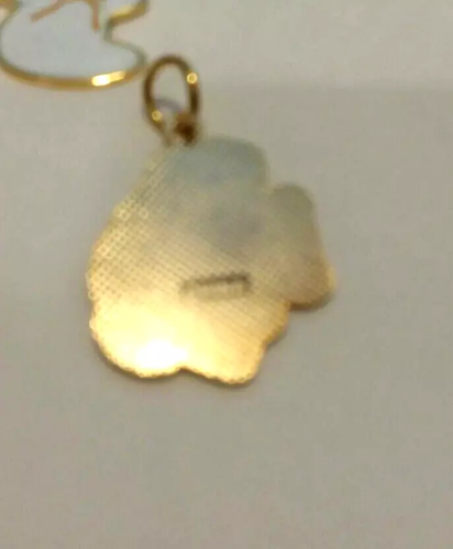 LOT OF 7 1 IN Enamel & GOLD PLATED BACK ANIMAL Charm Pendant FOR Bracelet DV15 - Picture 4 of 8