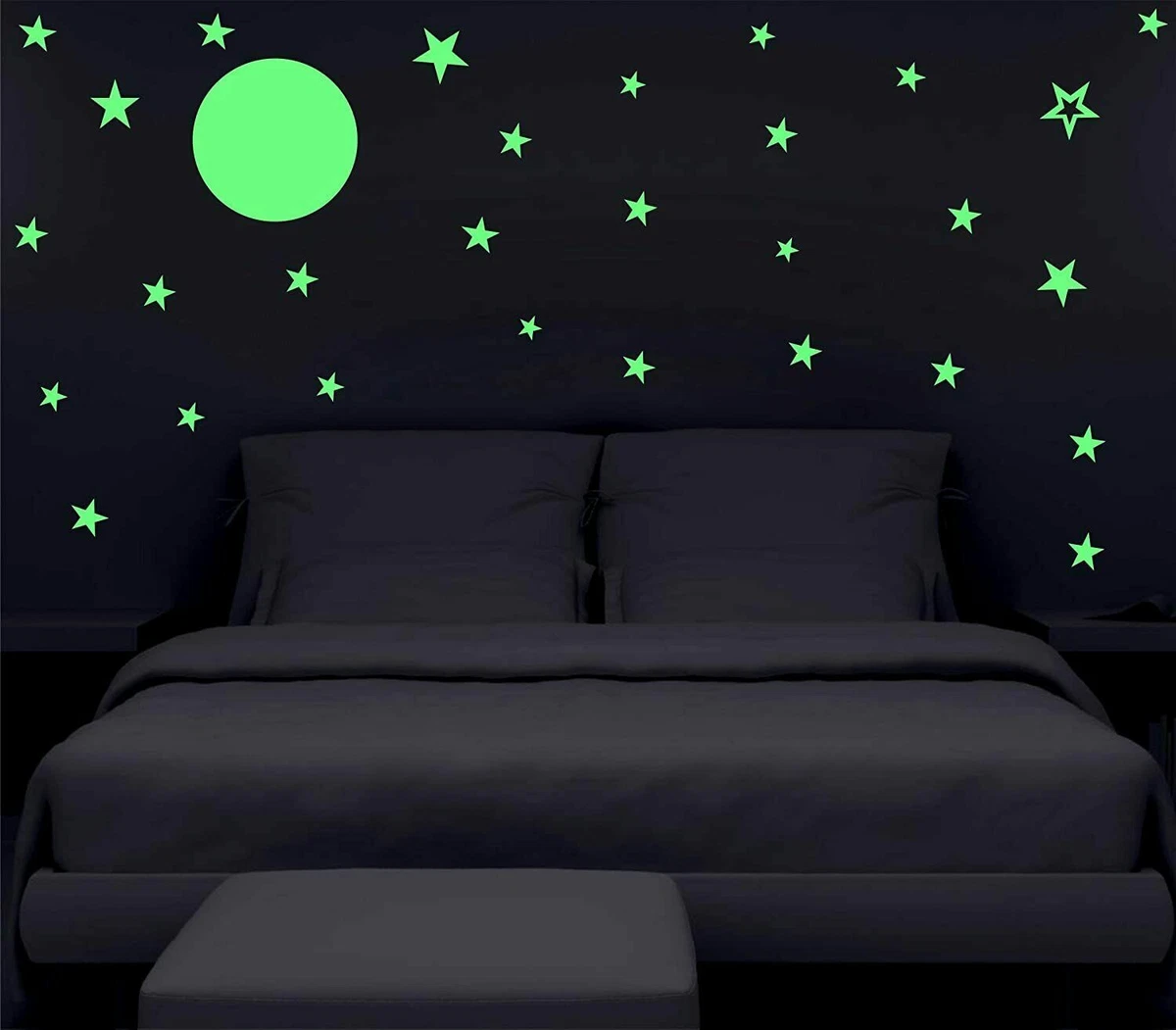 Night sale glowing stickers