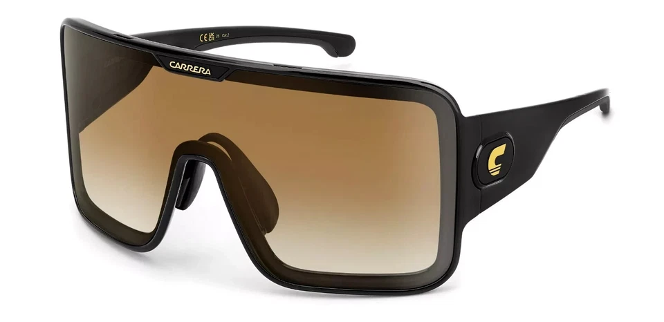 GAFAS DE SOL CARRERA FLAGLAB 15 807/86 NEGRO ESCUDO ESQUÍ EDICIÓN ESPECIAL Foto 4 de 4