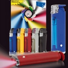 30x LED Feuerzeug Elektronik mit Licht Elektro Feuerzeug Light Lampe Nachfüllbar