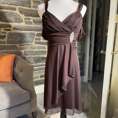 green emerald velvet dress Simple A-Line Satin Brown Long Prom Dress, Brown Long Formal Dress US 4 / Brown