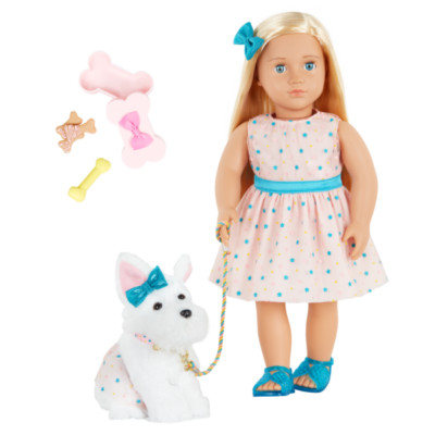   Our Generation Cadence & Cookie 18'' Matching Doll & Pet Set - New in Box