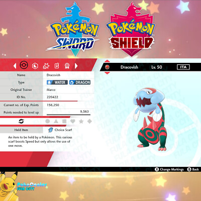 Dracovish 🔷Event Marco's Championship 🔷 Pokémon Sword Shield 🔷  UNTOUCHED