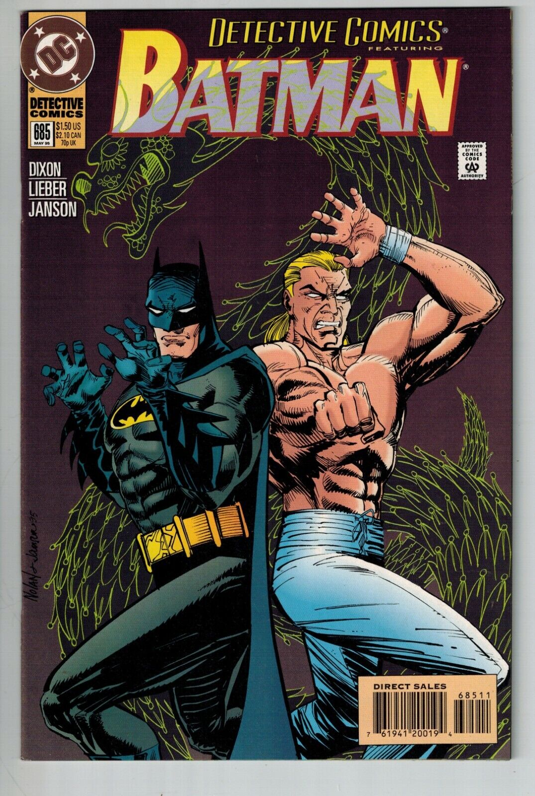 Batman: Detective Comics 685, 686, 687! King Snake! Nightwing, Robin, Huntress!