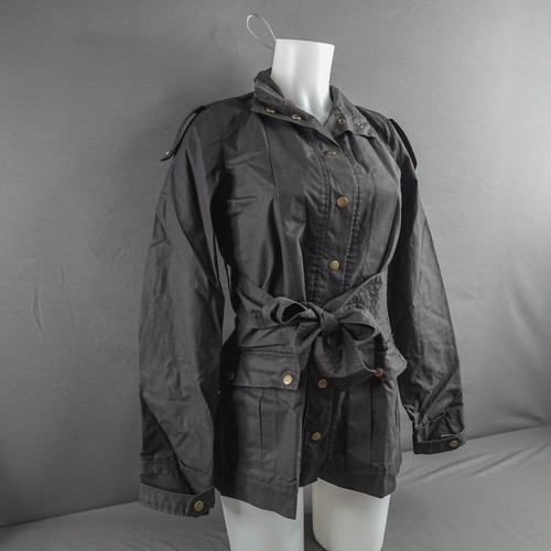 Mike and Chris Womens Trench Coat XS Hip Y2K Everyday Minimal Capsule Belt Day - 第 2/13 張圖片