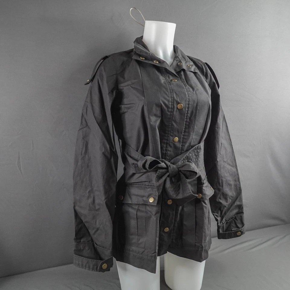 Trench coat Mike Chris para mujer XS corto Y2K diario minimalista tranquilo cinturón de lujo Foto 2 de 4