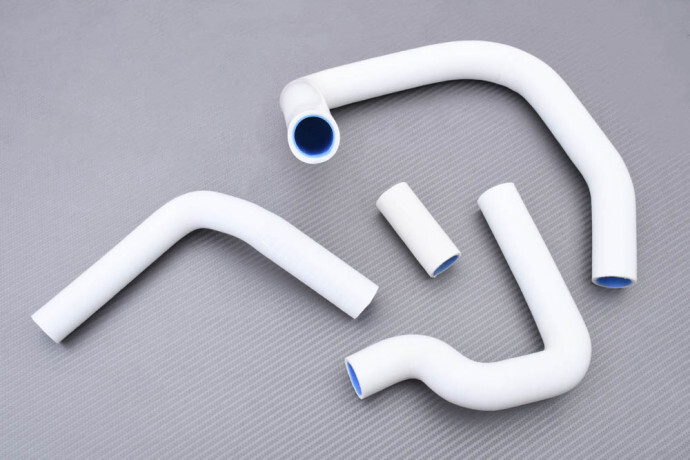 Tuyaux radiateur eau blanche Kawasaki ZX10R durite silicone circuit refroidissement