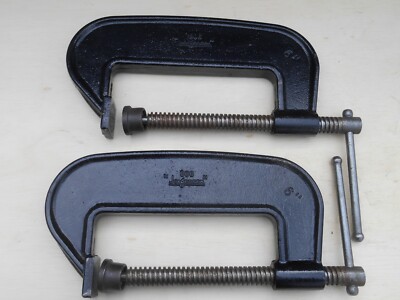 JORGENSEN 806 HEAVY DUTY 6'' C-CLAMP , LOT OF 2 , NOS.