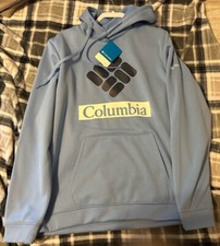 NWT Columbia Sportwear Men's Sweatshirt Hood Hoodie Trek Blue