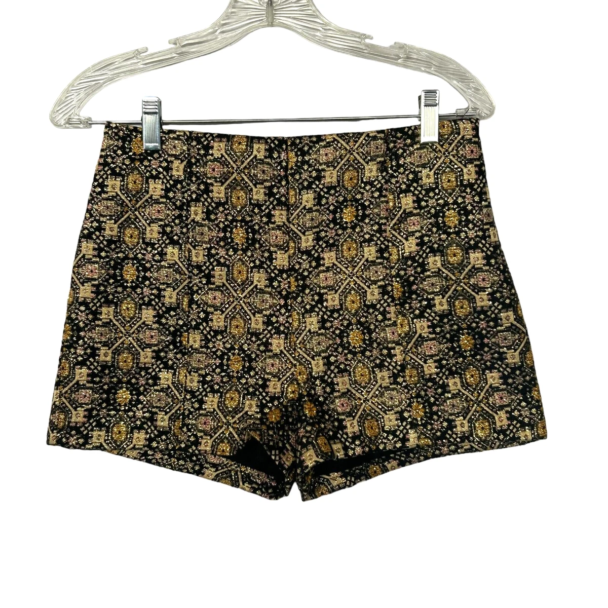 Short Forever 21 Noir à Paillettes Dorées Taille M - Neuf Sans étiquettes, Short Habillé