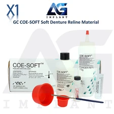 Dental COE-SOFT Soft Denture Reline Material Pink Self Cure Long Lasting Liner