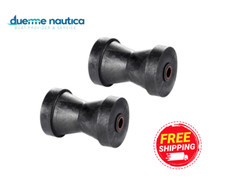 KIT 2 RULLI CENTRALI PER CARRELLO 130X80MM BARCA GOMMONE RULLO CENTRALE