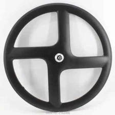 Fixed Gear Track Road Bike 700C 4 Spokes Matt 3K Full Carbon Fibre Wheel