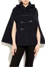 Womens Faux Wool Cape Coat Ladies Jacket Size 8 to 16 NEW - CLEARANCE