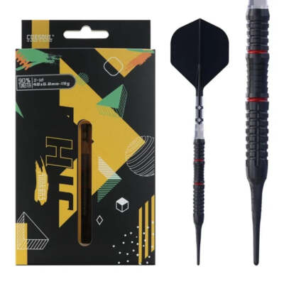 CUESOUL JIHO S5 19 gram 90% Tungsten Soft Tip Dart Set w/ ROST T19 Flight