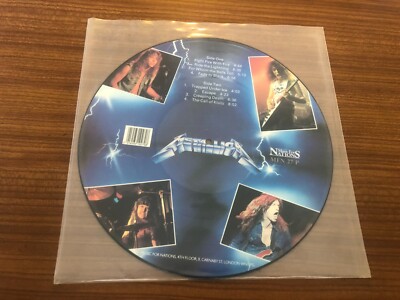 METALLICA Ride The Lightning PICTURE DISC Vinyl LP 1986 2nd Press