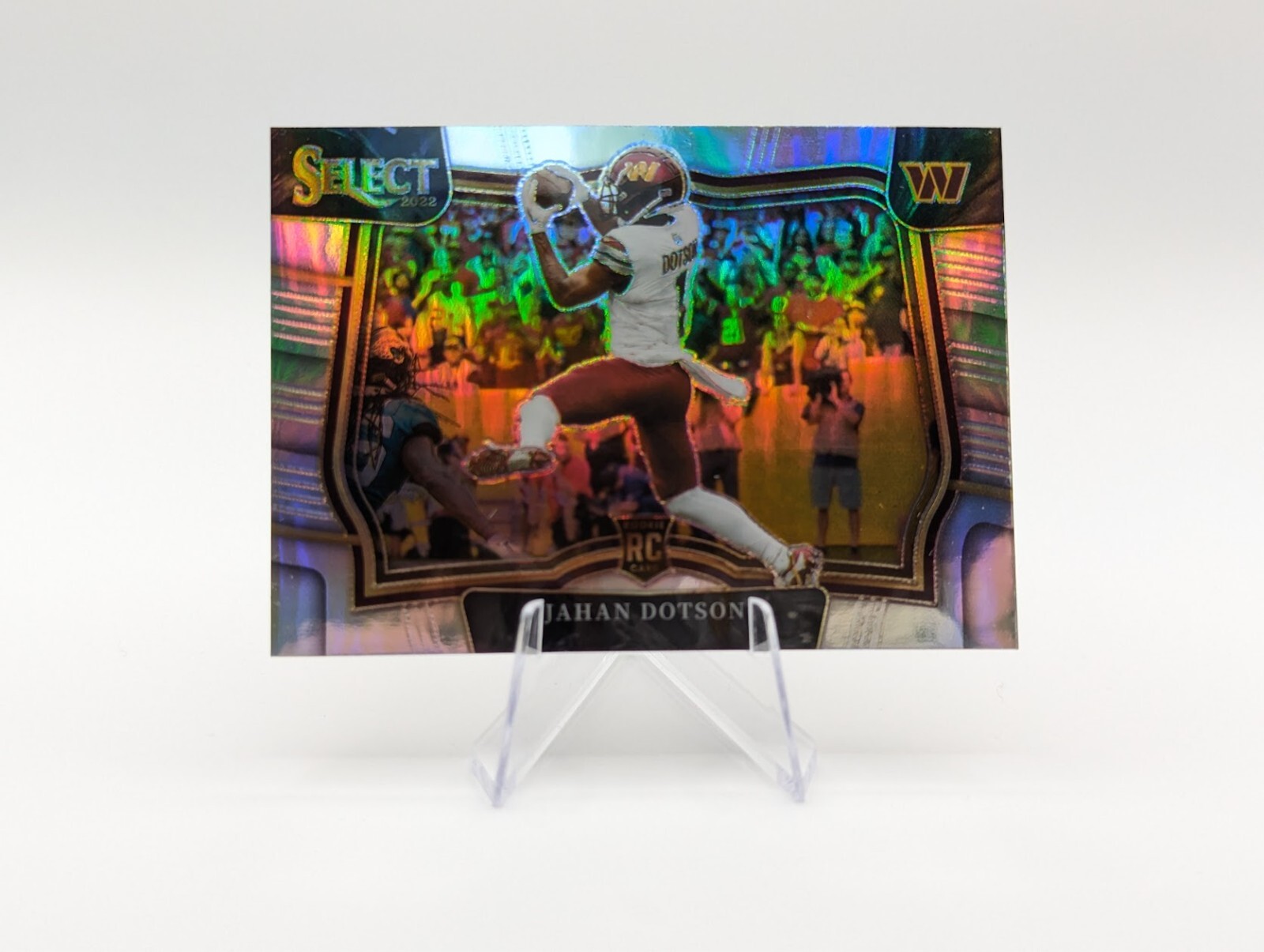 Jahan Dotson 2022 Panini Select RC Field Level SP Silver Prizm #428 Commanders