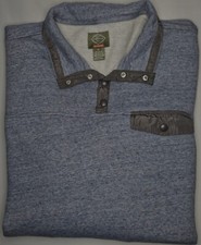 Mens St. John's Bay Outdoor Long Sleeve Snap Mock Neck Sweatshirt XL - EUC