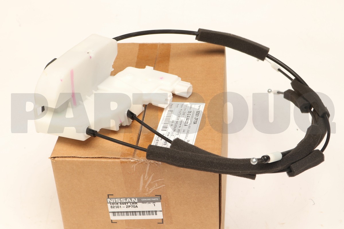 82501ZP70A Genuine Nissan LOCK & REMOTE CONTROL ASSY-REAR DOOR,LH