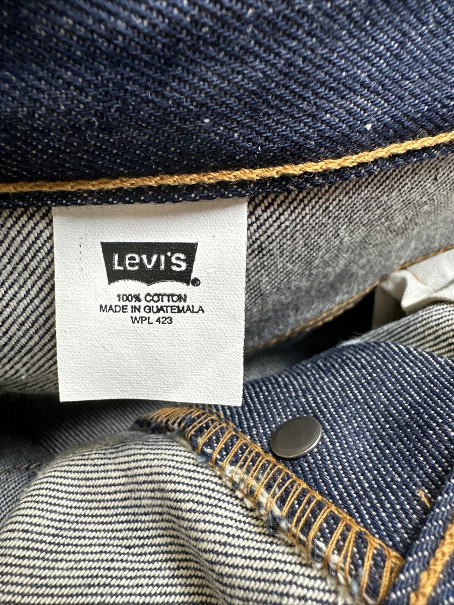 501 XX Levi's Shrink To Fit Deadstock Raw Jeans 35x40 NWT | eBay
