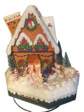 Vintage Holiday Creations Gingerbread House Musical Animated ASK TO SEE VIDEO
