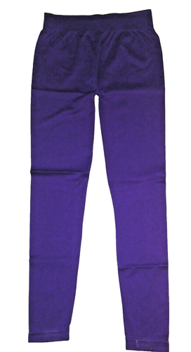 Grape Purple Leggings, One Size waist 25" - 34" inseam 23" - Picture 3 of 6