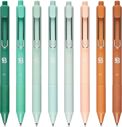 Gel Pens - Earthy, Matte Finish, Smooth Writing, No Bleed - for Journaling, Bibl