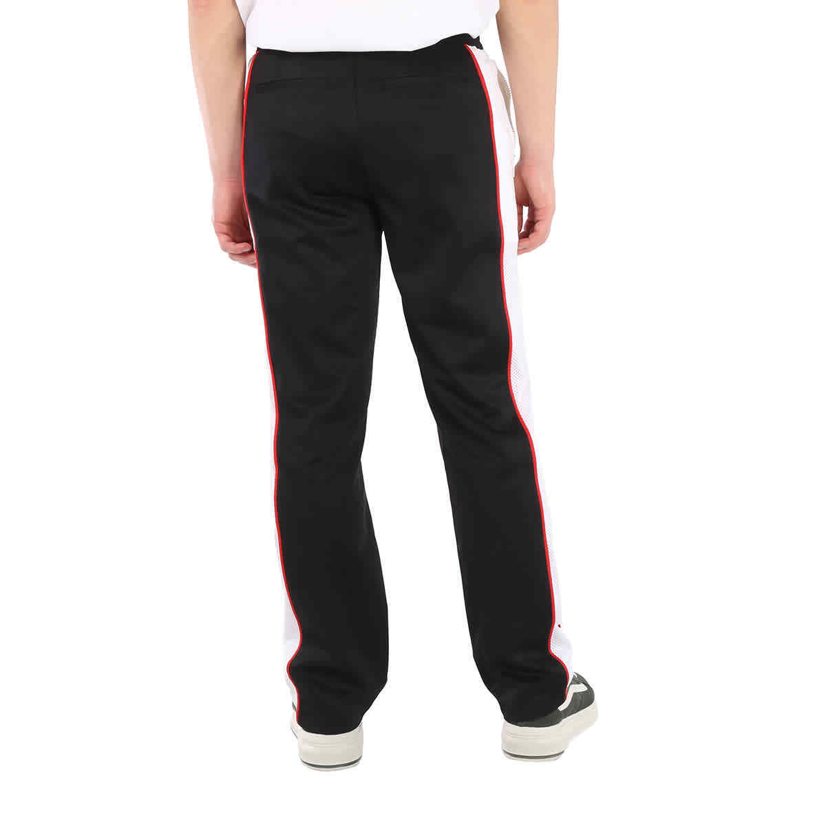BURBBERYストライプパンツ Burberry Men's Straight-leg Side Stripe Cotton-blend
