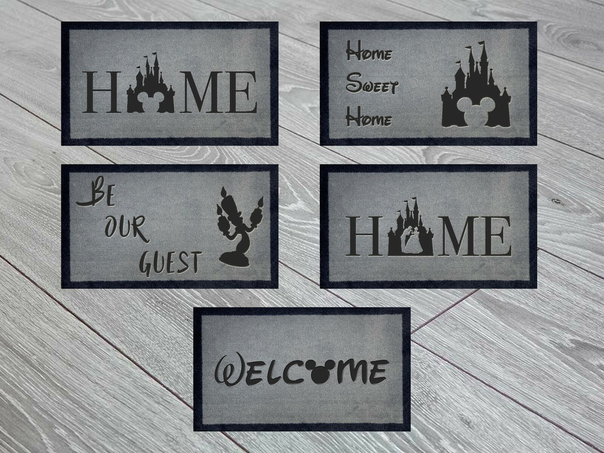 Home Disney Castle Candle Mickey Mouse 5 colores lavable para puerta interna