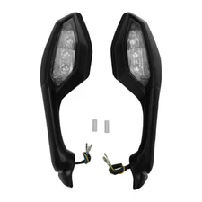 Rear View Mirrors LED Turn Signals Fit For Yamaha YZF R1 2015-25 YZF R6 17-2022