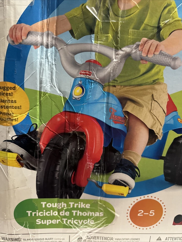 Triciclo Fisher Price Thomas & Friends Ride On Tough con asas de fácil agarre-distress Foto 3 de 4